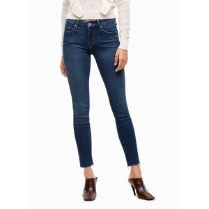 NWT MOTHER The Looker Ankle Fray Cropped Jeans